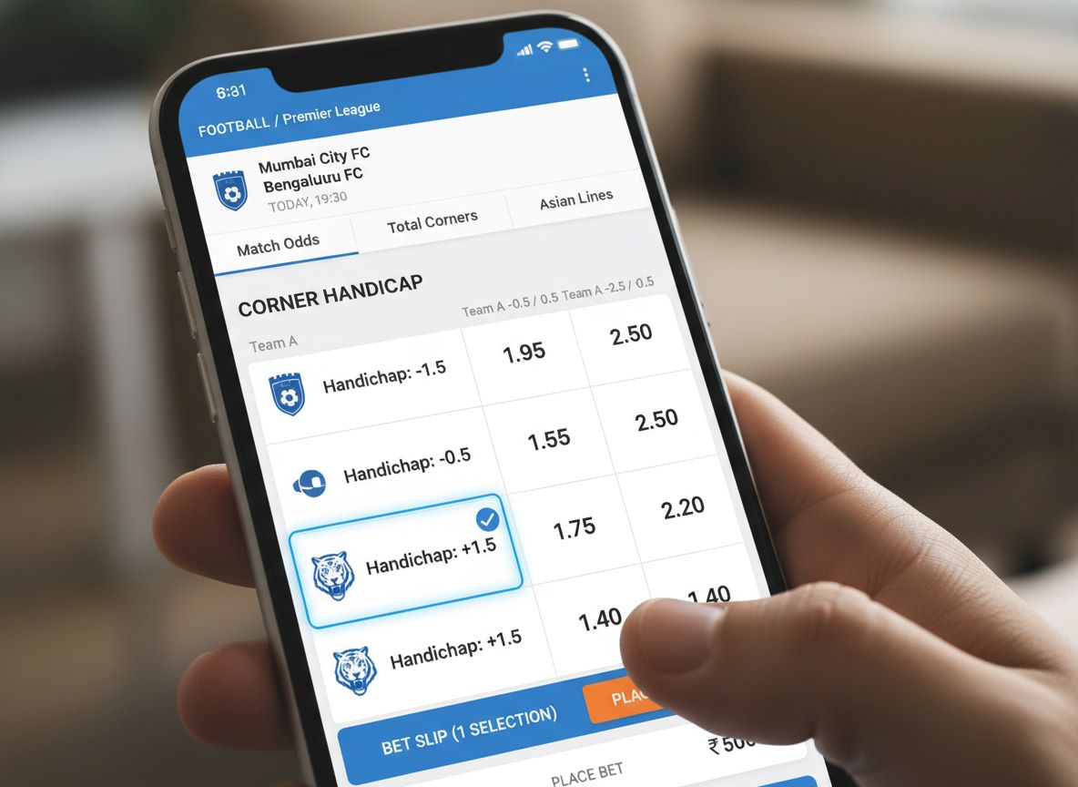 Rules for betting on corner handicap from India